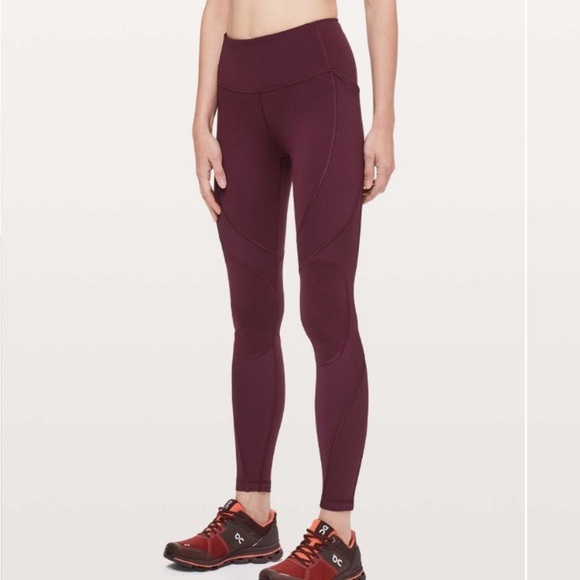 lululemon athletica Pants - Lululemon On Repeat 7/8 Tight Leggings Eggplant Purple